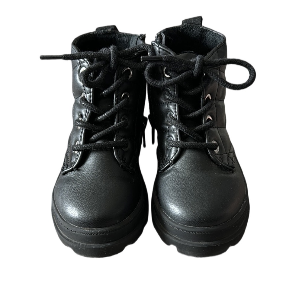 H&M Toddler Leather Boots with Quilted Design